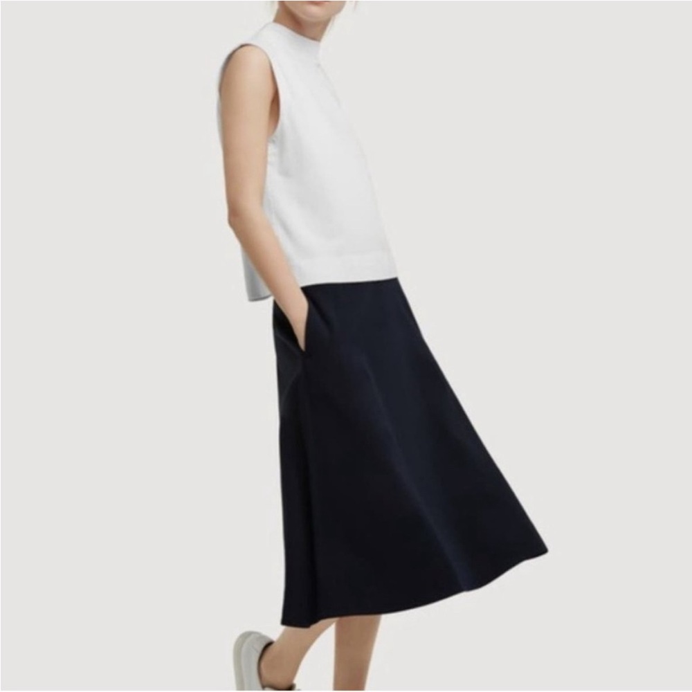 Kit and Ace Women black Fit Midi Skirt Size 4